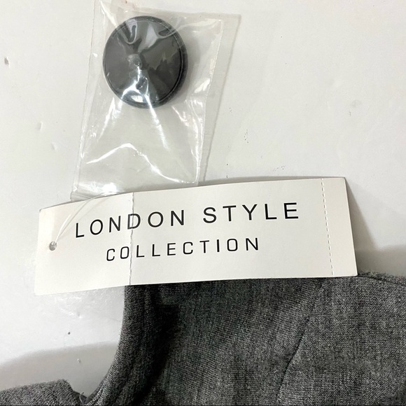 London Style Black Gray Career Sheath Midi Dress 10 - Picture 10 of 13